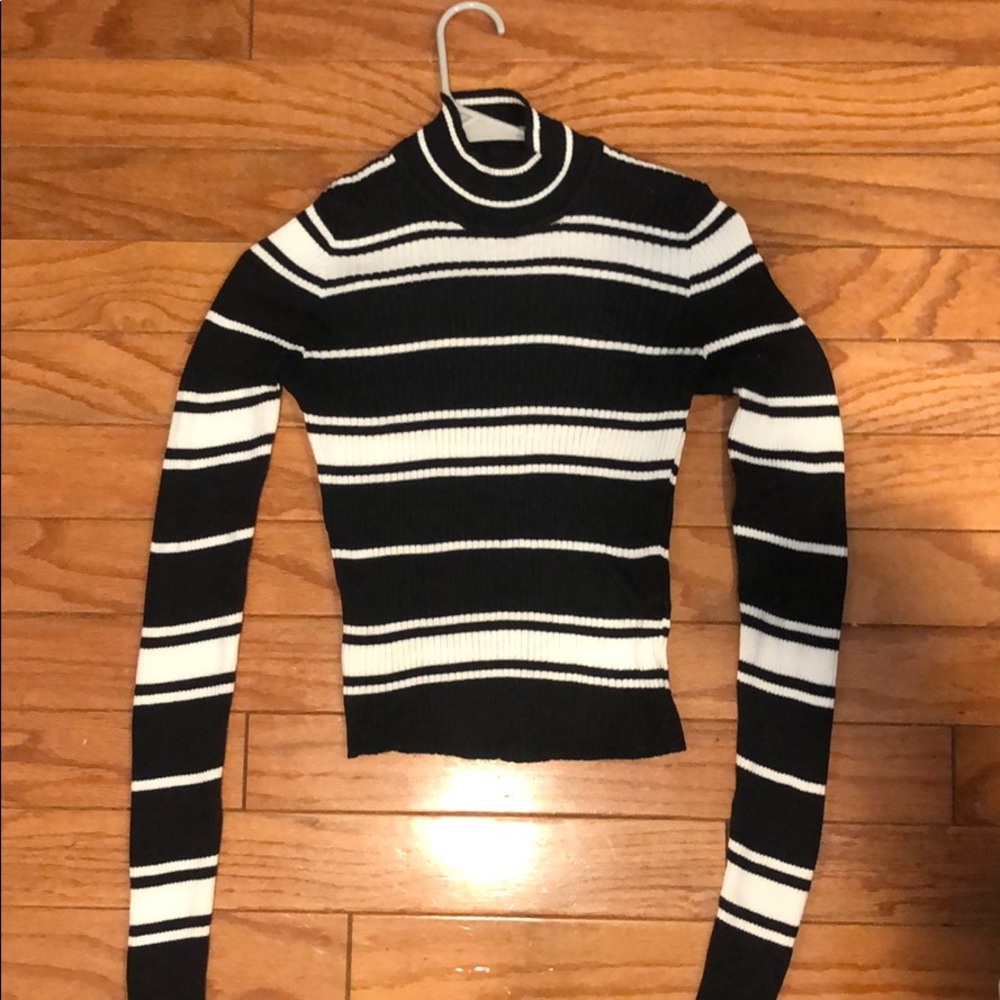 Brandy Melville long sleeve cropped high neck
